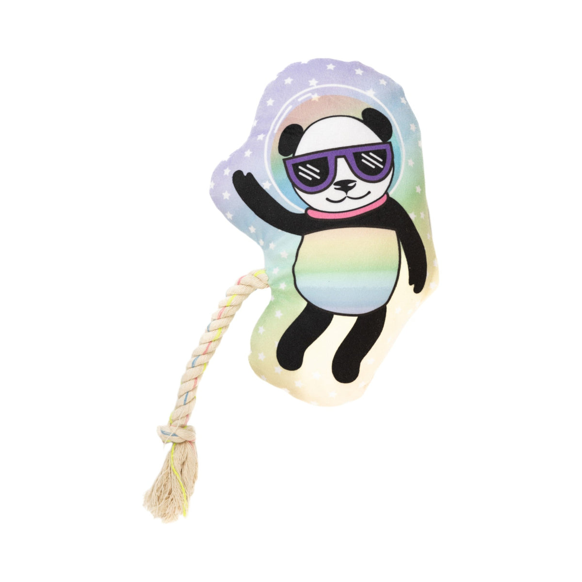 Space Panda Plush Dog Toy, 14 in