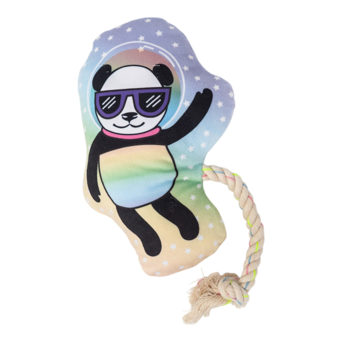 Space Panda Plush Dog Toy, 14 in