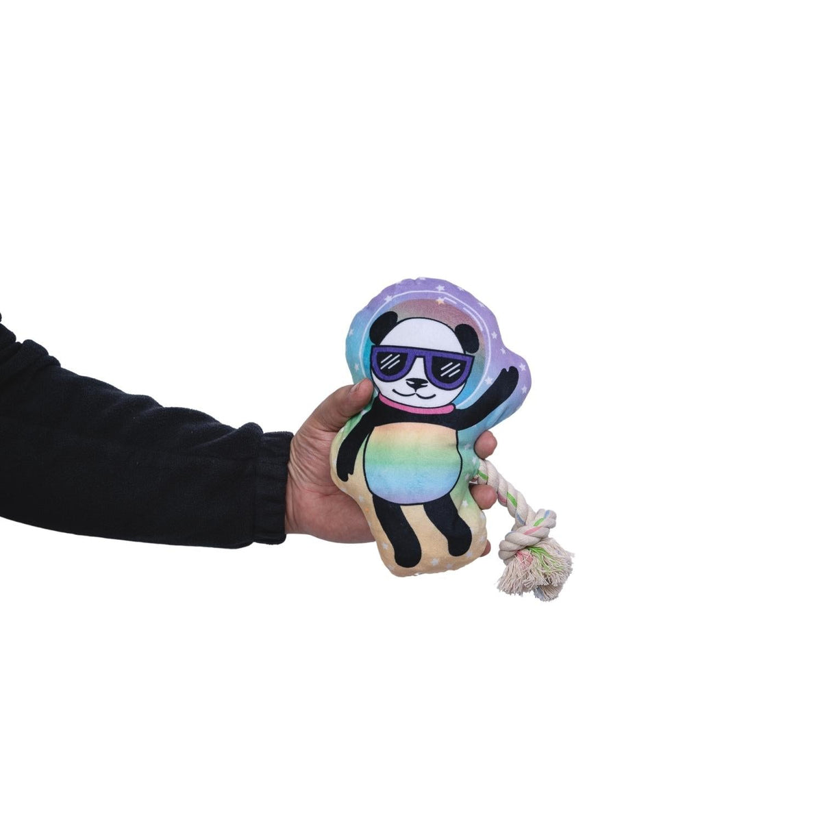 Space Panda Plush Dog Toy, 14 in
