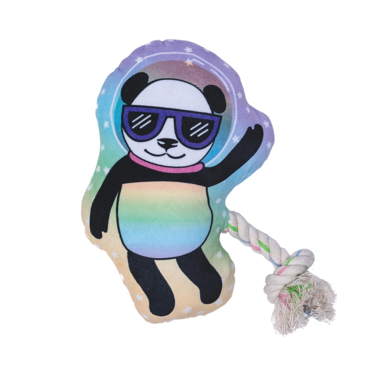 Space Panda Plush Dog Toy, 14 in