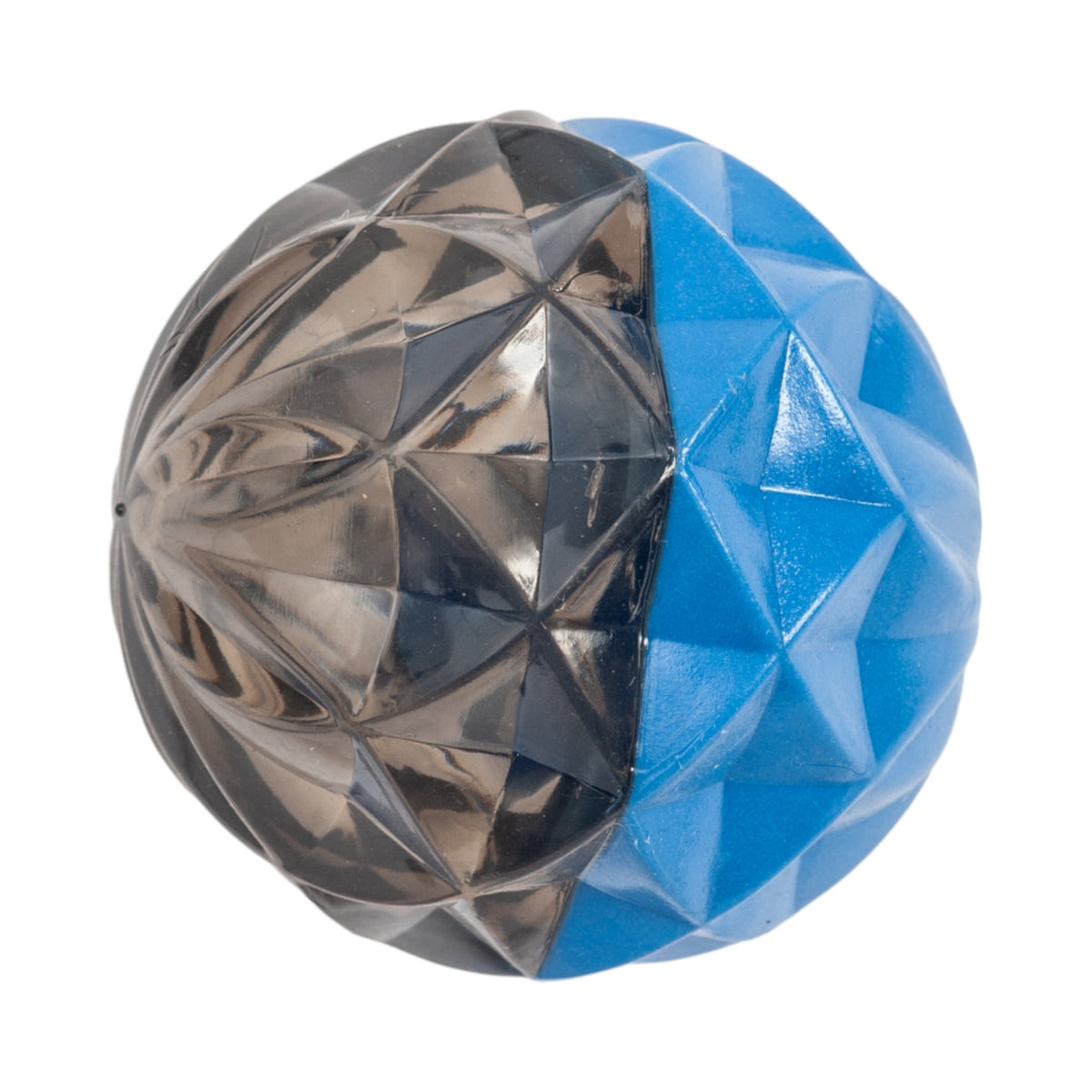 Geometric Textured Squeaky TPR Ball for Dogs, 3.6 in