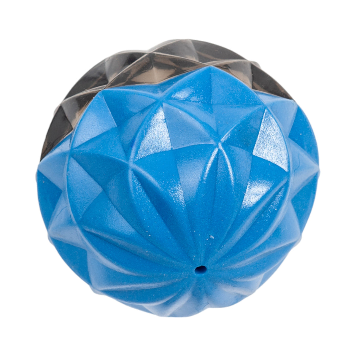 Geometric Textured Squeaky TPR Ball for Dogs, 3.6 in