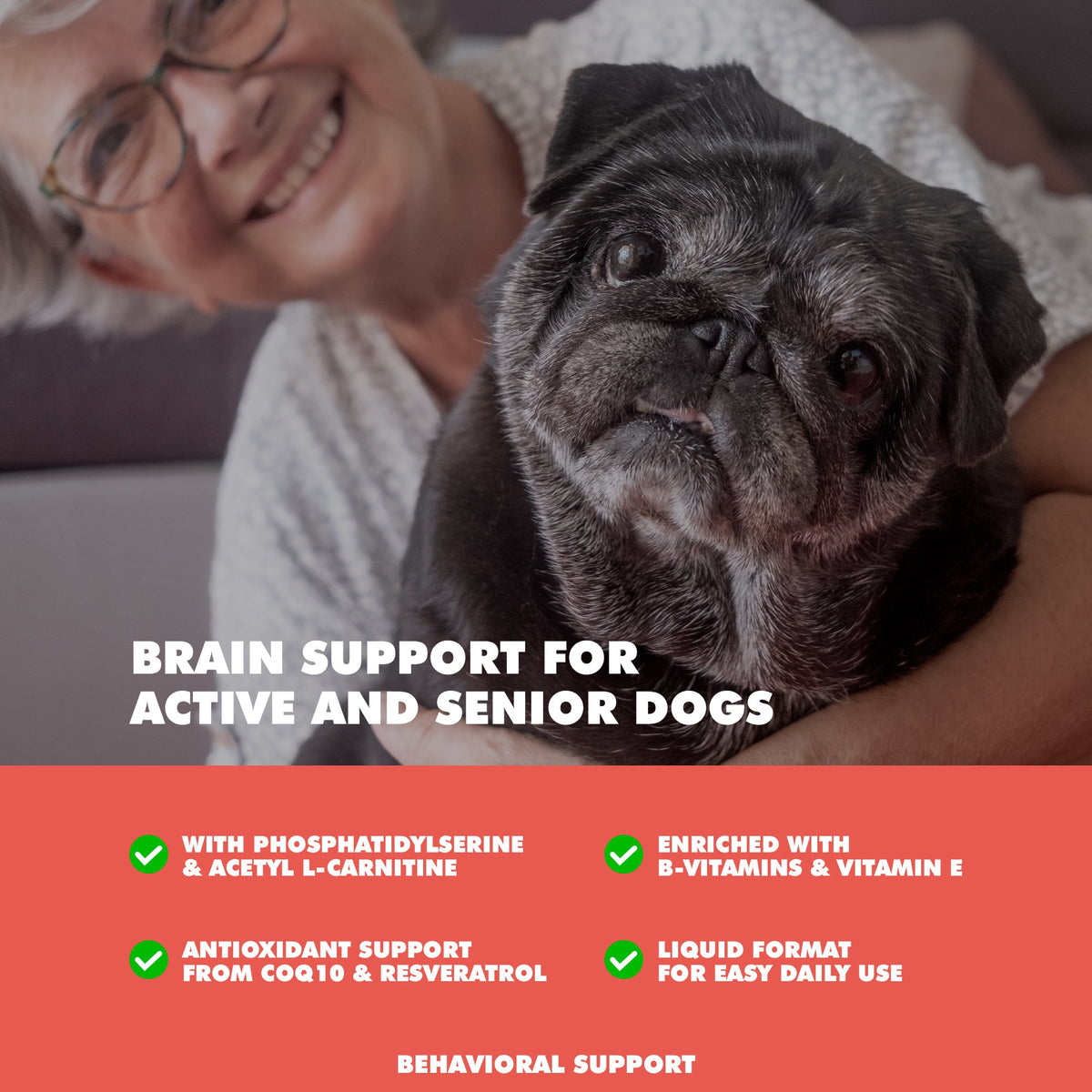 UBAVET Memory & Brain Support for Senior Dogs