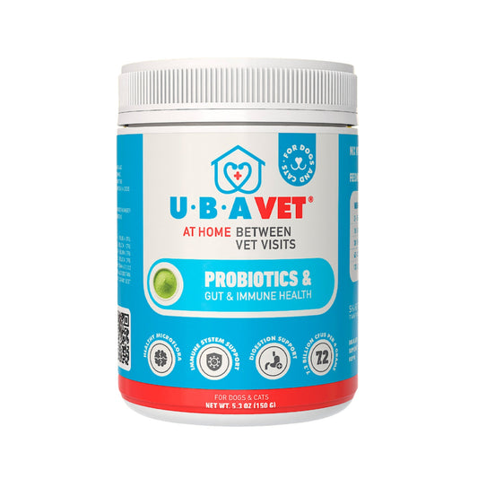 UBAVET Probiotic Powder for Dogs & Cats, 5.3 oz