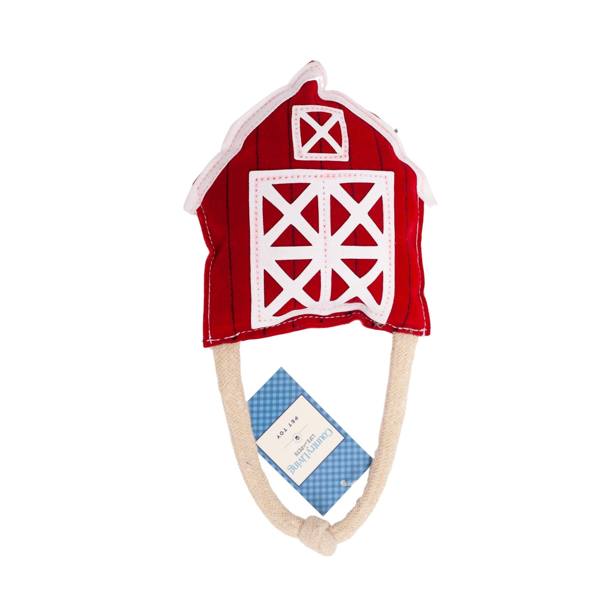 Red Barn Faux Leather Dog Chew Toy