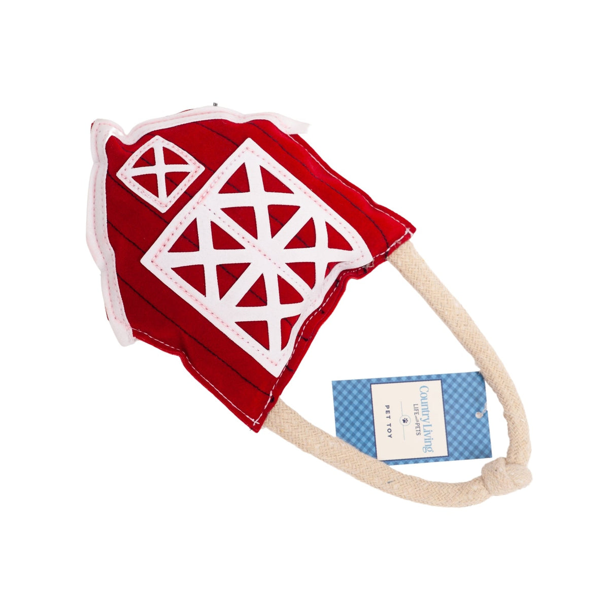 Red Barn Faux Leather Dog Chew Toy