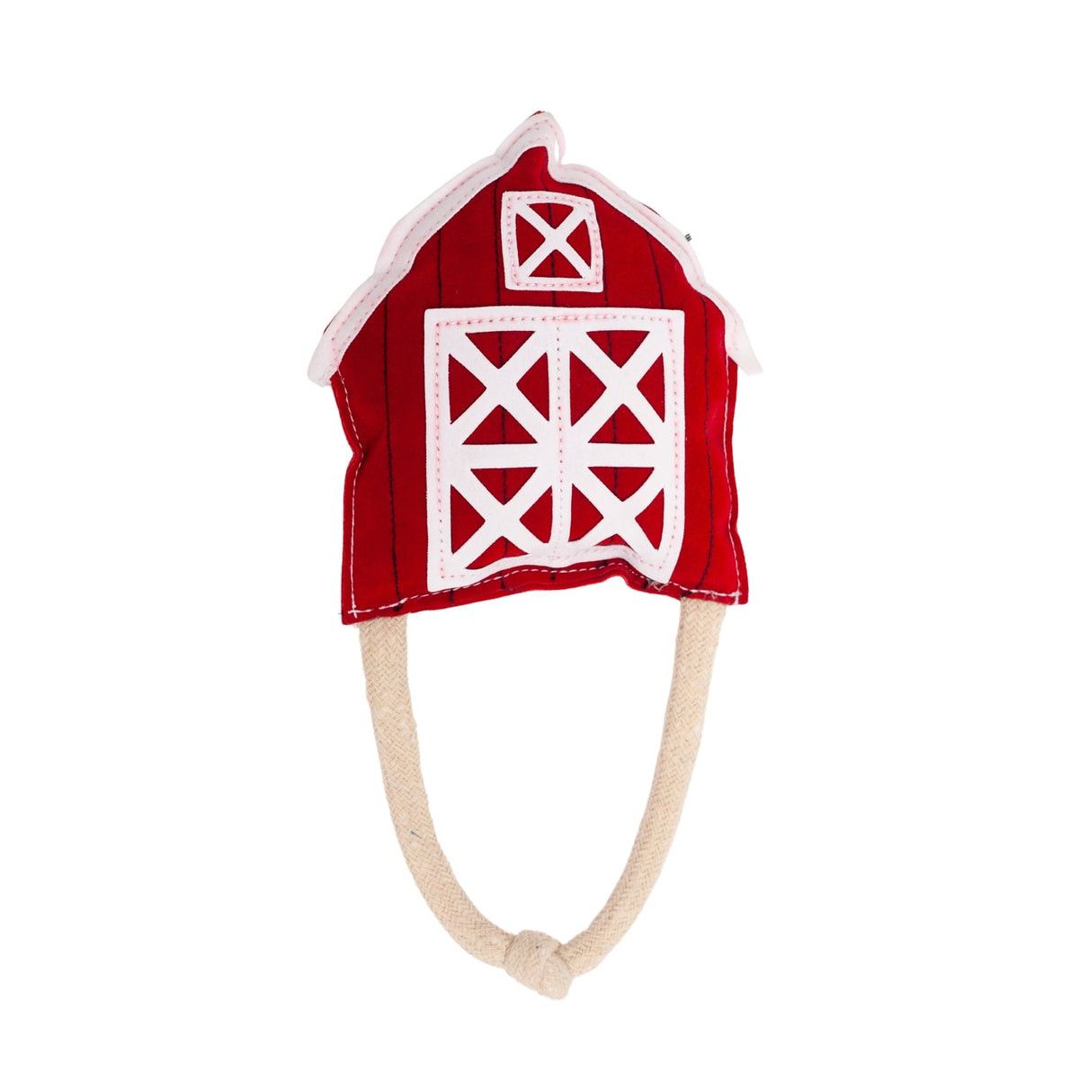 Red Barn Faux Leather Dog Chew Toy