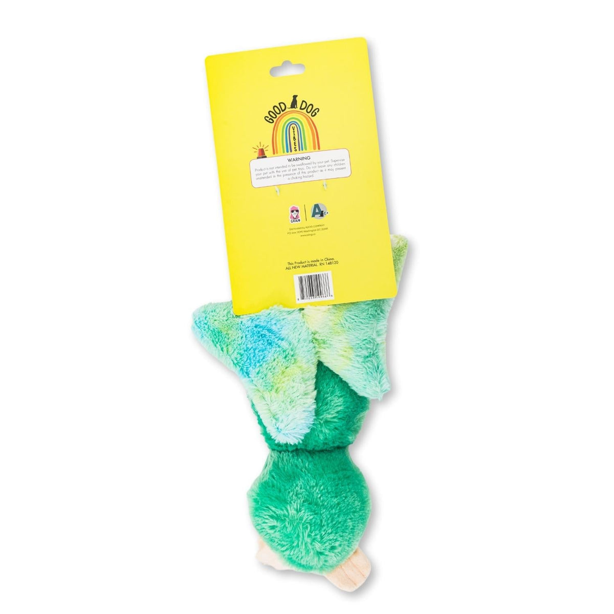 Mystical Mint Winged Sloth Plush Dog Toy, 19.5 in