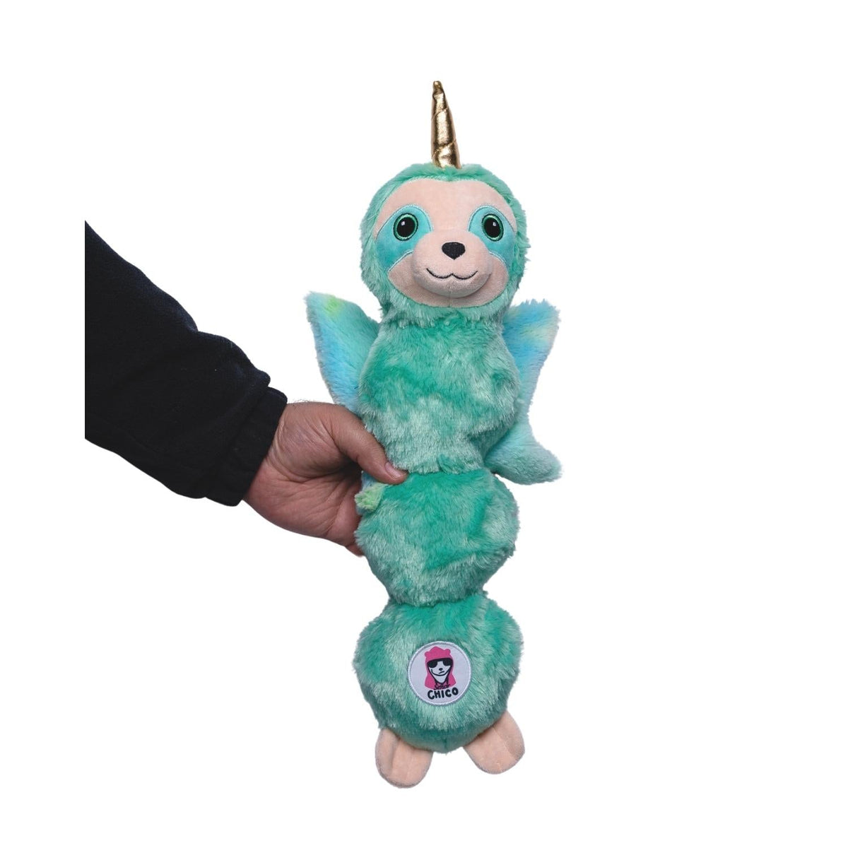 Mystical Mint Winged Sloth Plush Dog Toy, 19.5 in